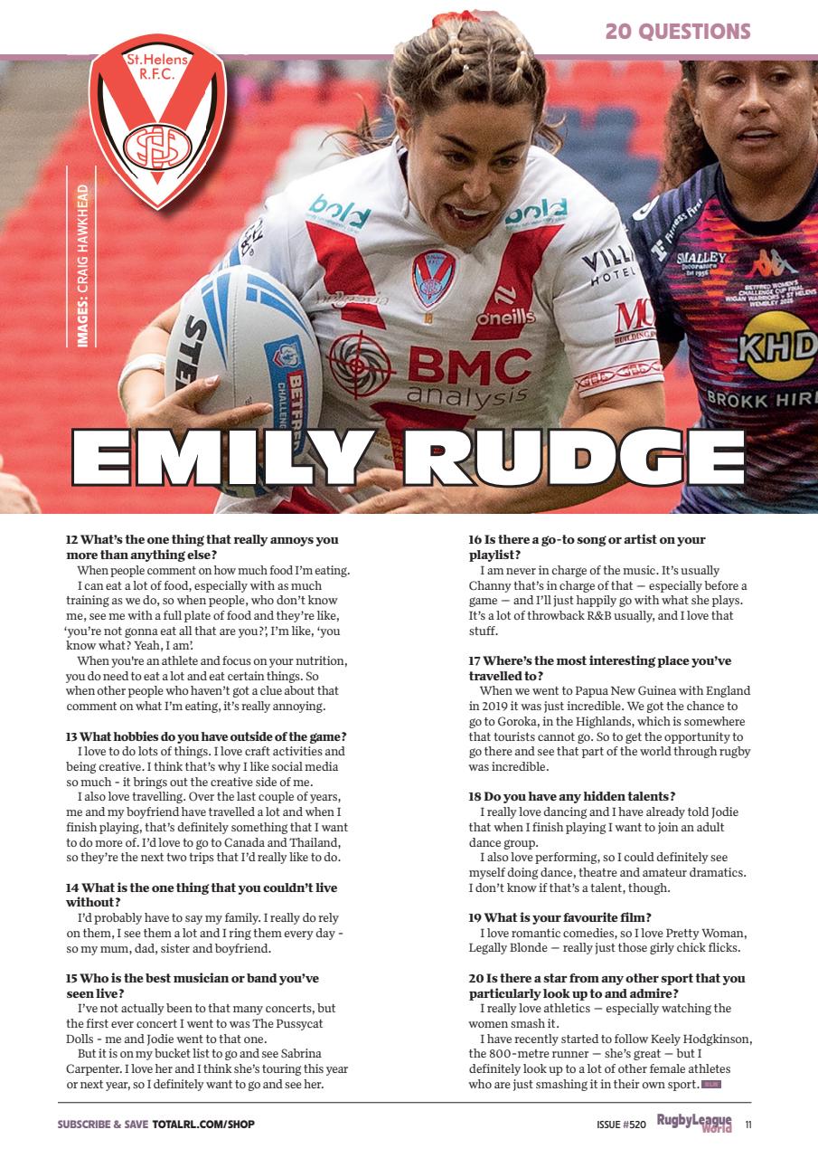 Rugby League World Preview Pages