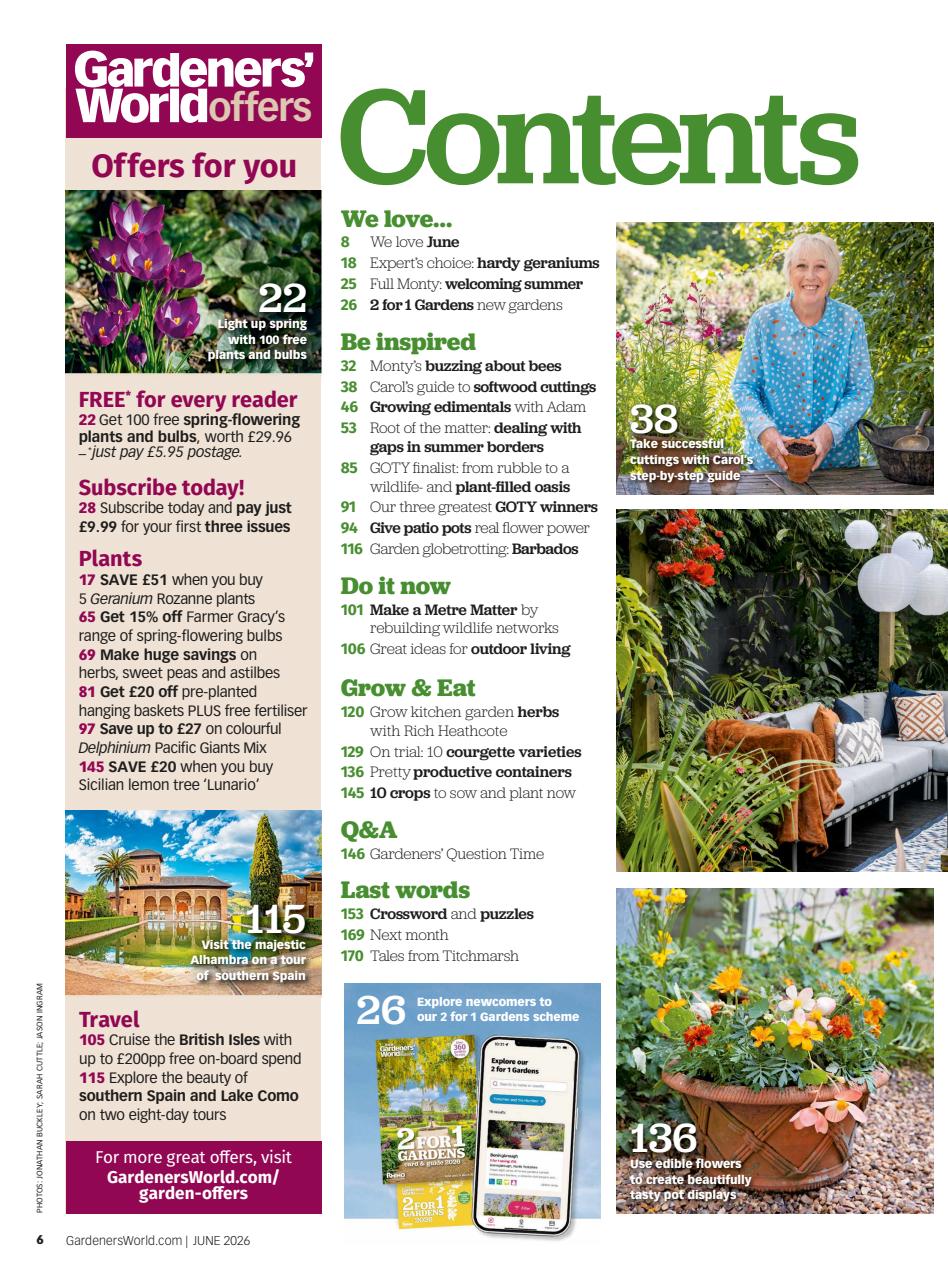 BBC Gardeners’ World Magazine Preview Pages