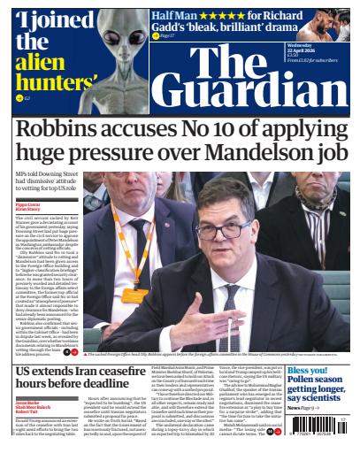 The Guardian Newspaper - Wednesday, 22 April 2026 Back Issue