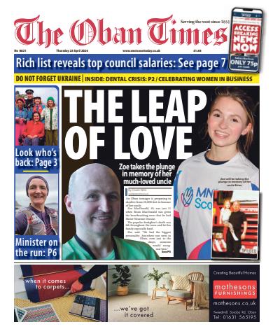The Oban Times & Lochaber Times issue Thursday, April 23, 2026