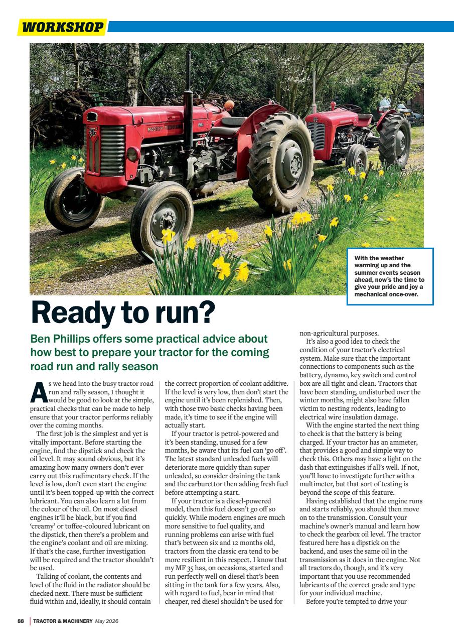 Tractor & Machinery Preview Pages