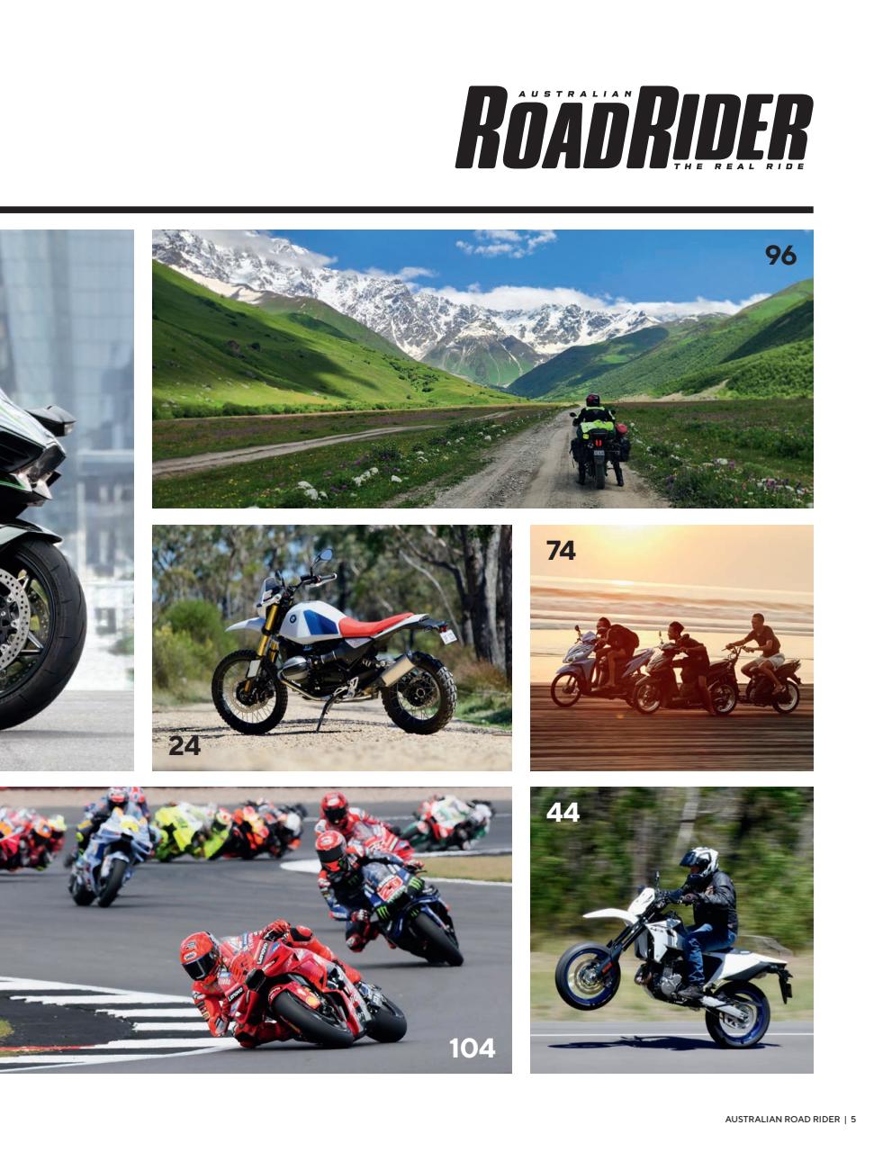 Australian Road Rider Preview Pages