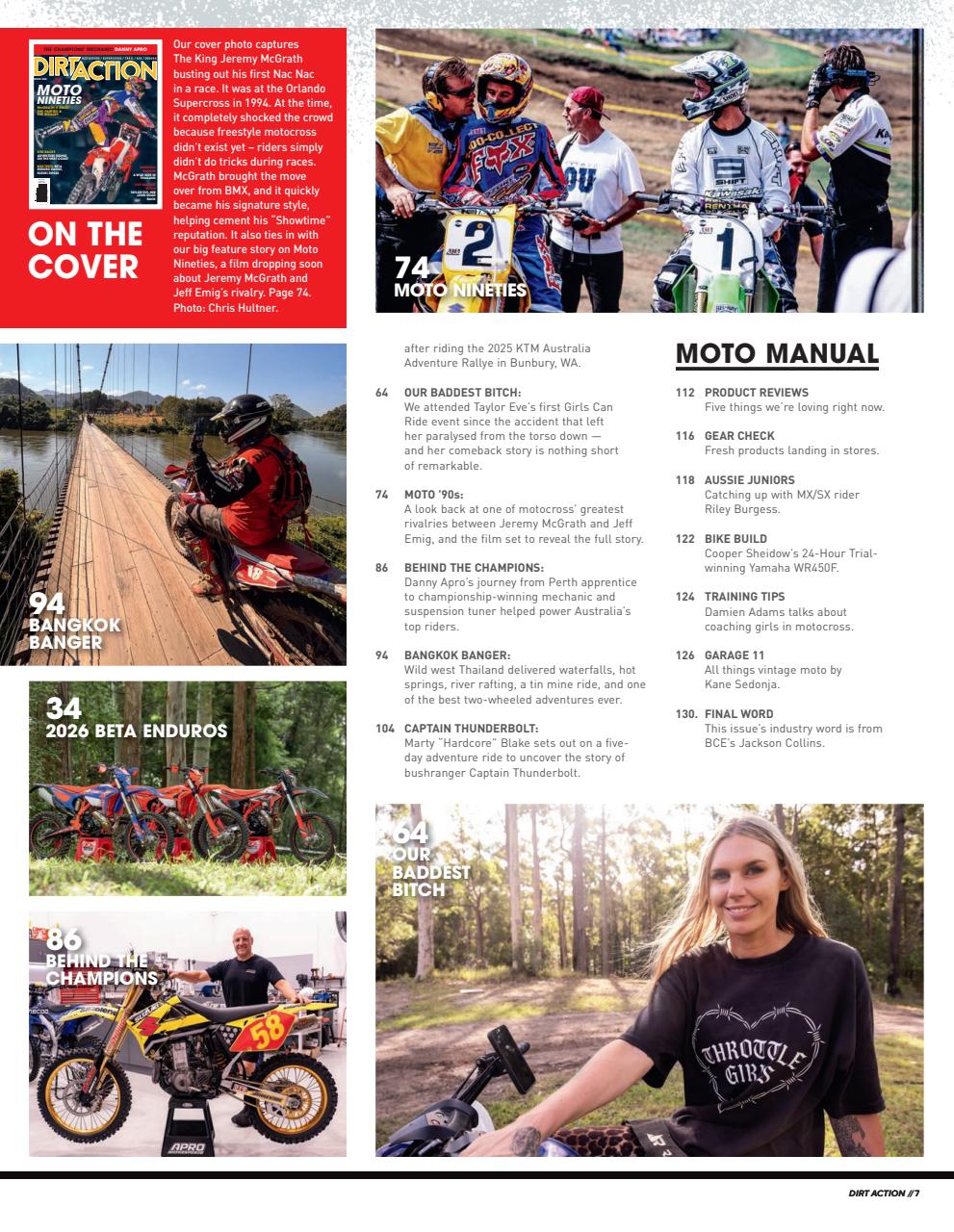 Dirt Action Preview Pages