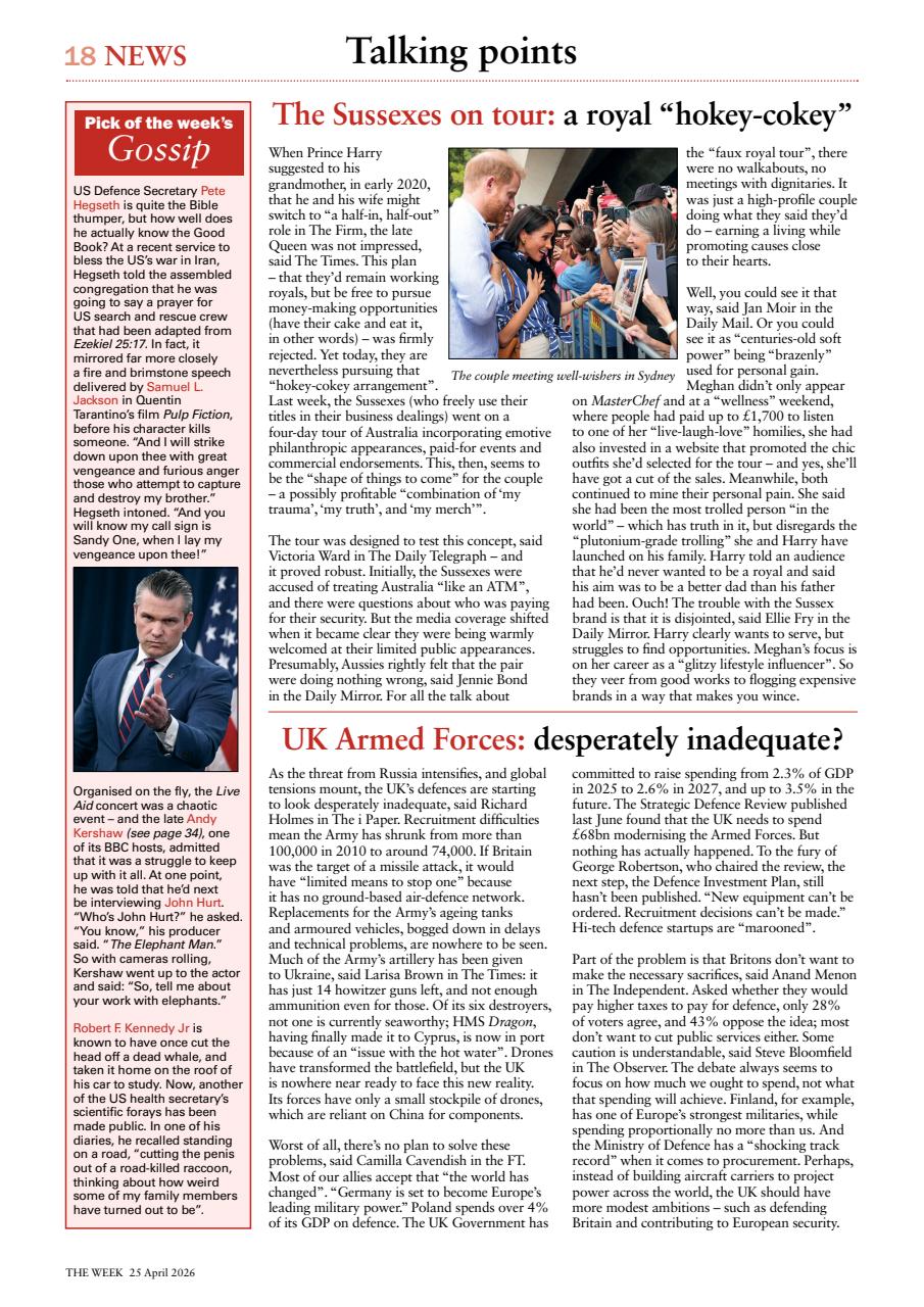 The Week Preview Pages