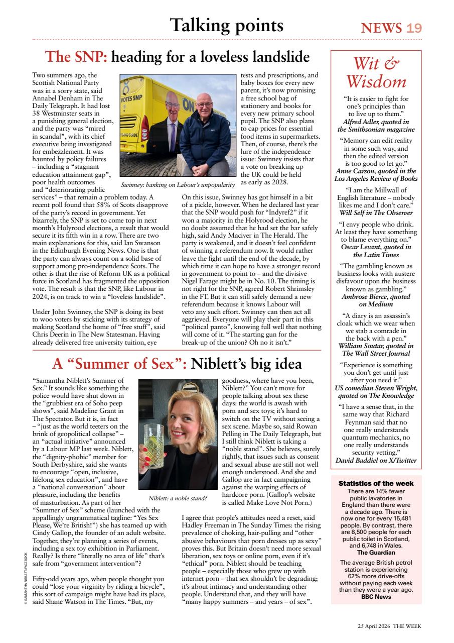 The Week Preview Pages