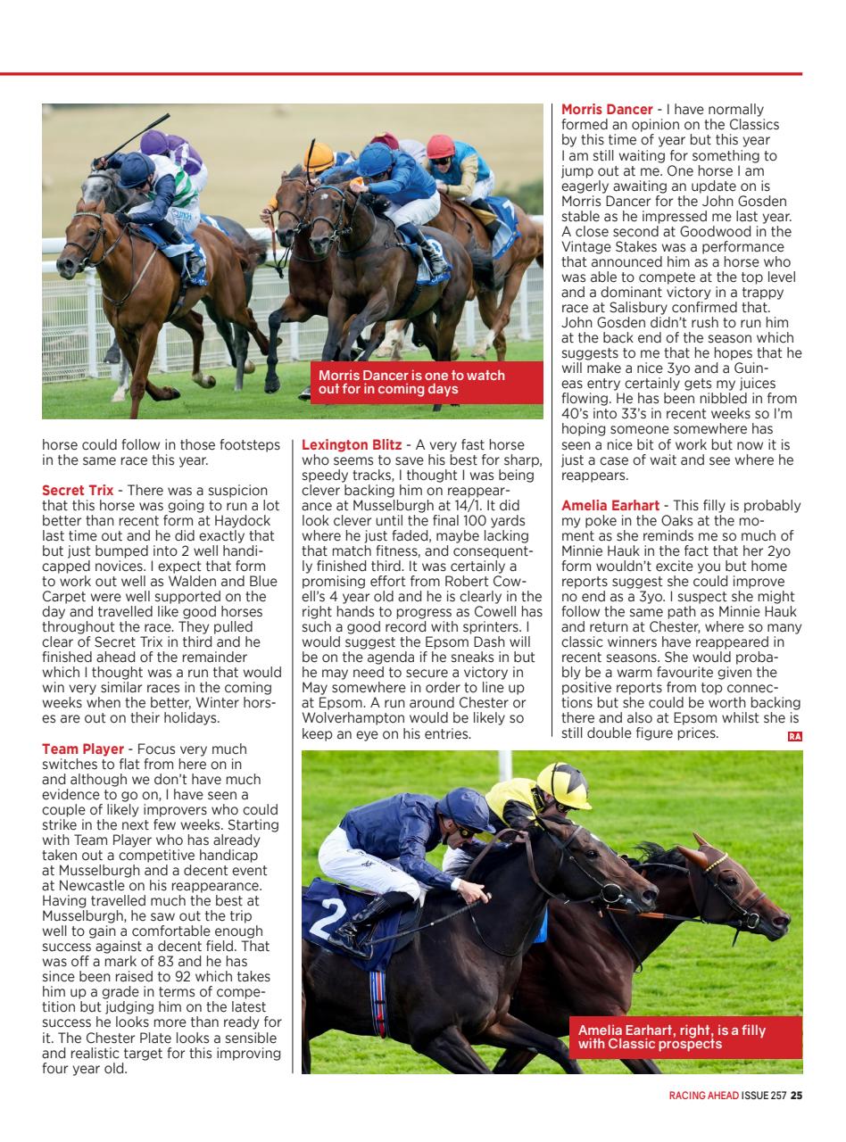 Racing Ahead Preview Pages