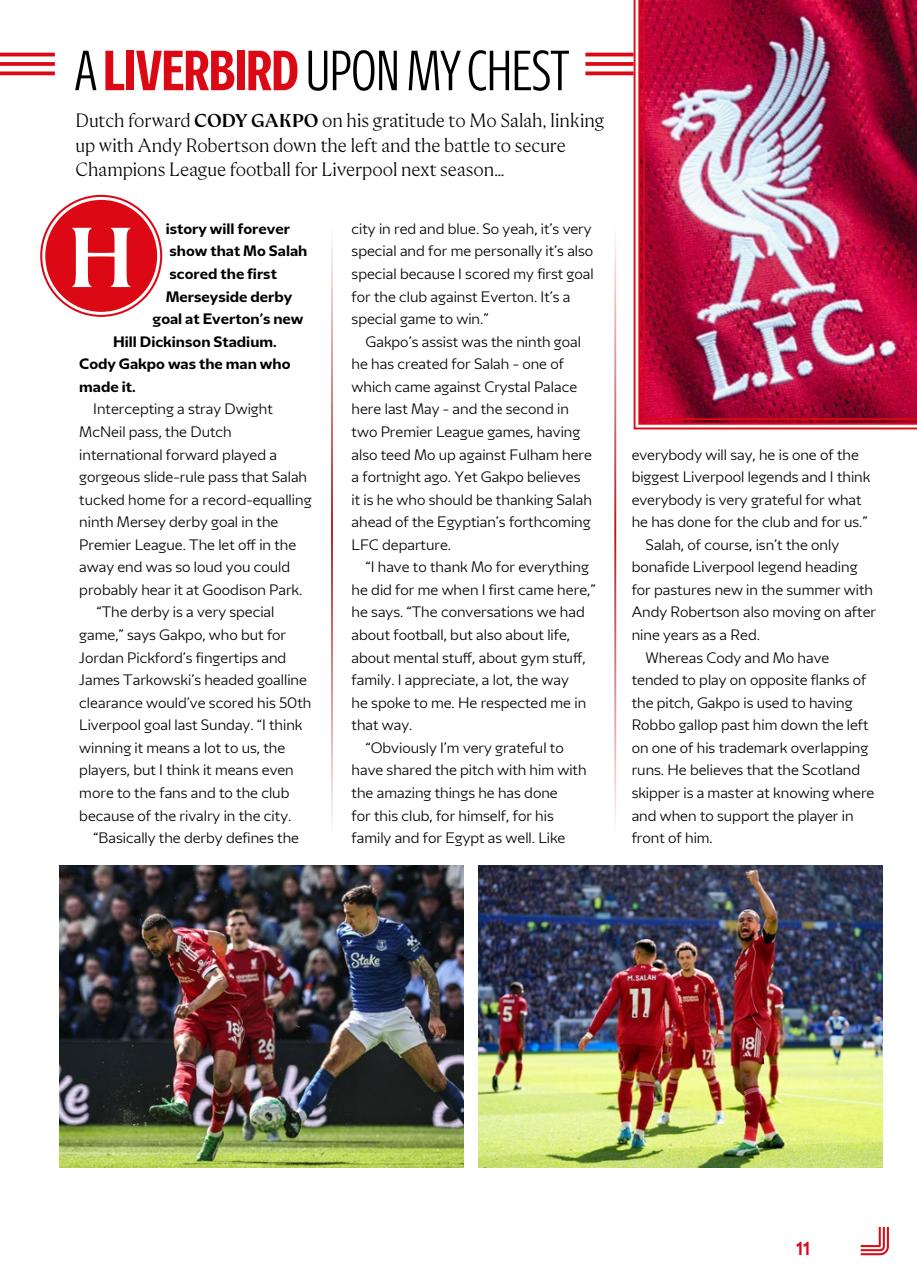 Liverpool FC Programmes Preview Pages