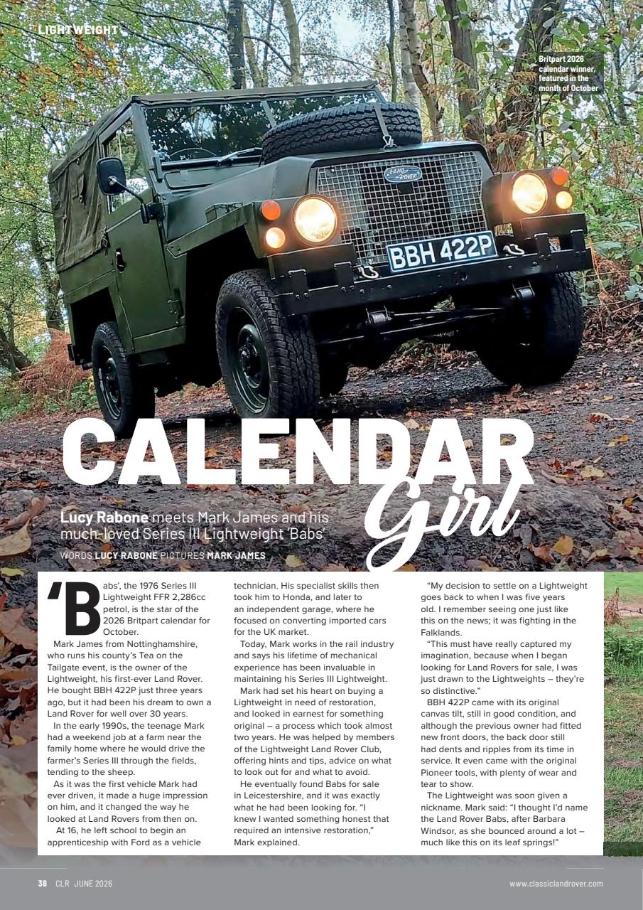 Classic Land Rover Magazine Preview Pages