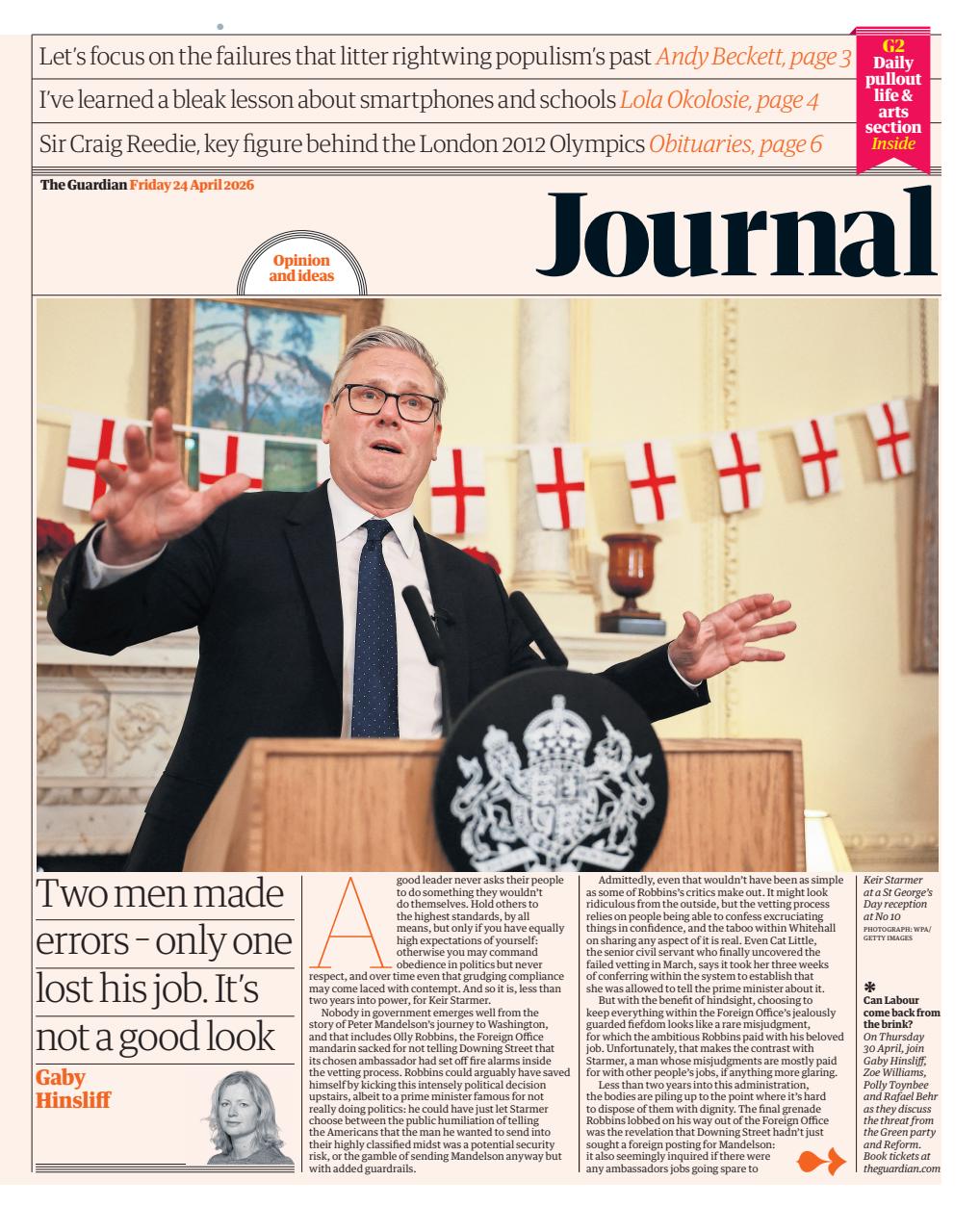 The Guardian Newspaper Preview Pages