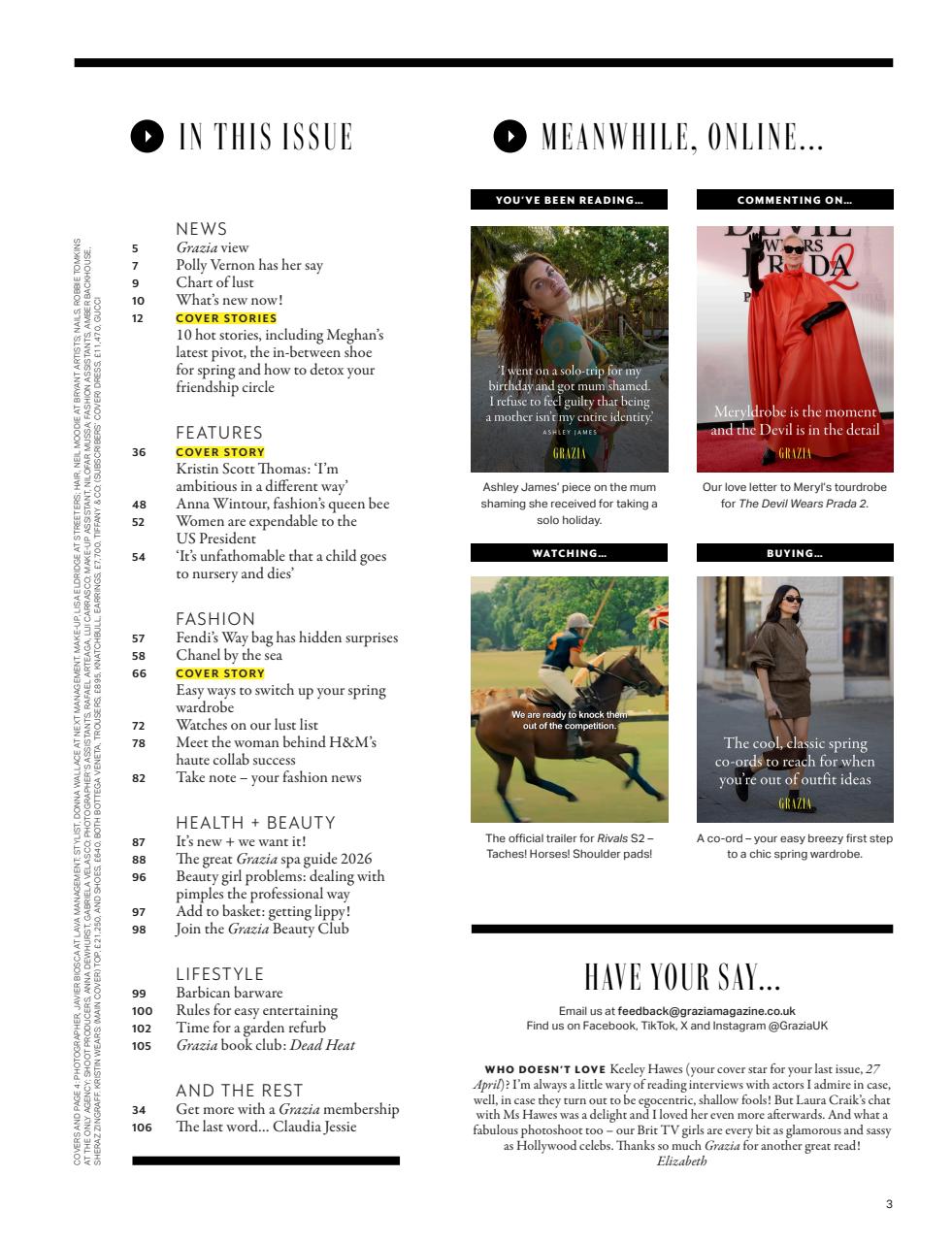 Grazia Preview Pages