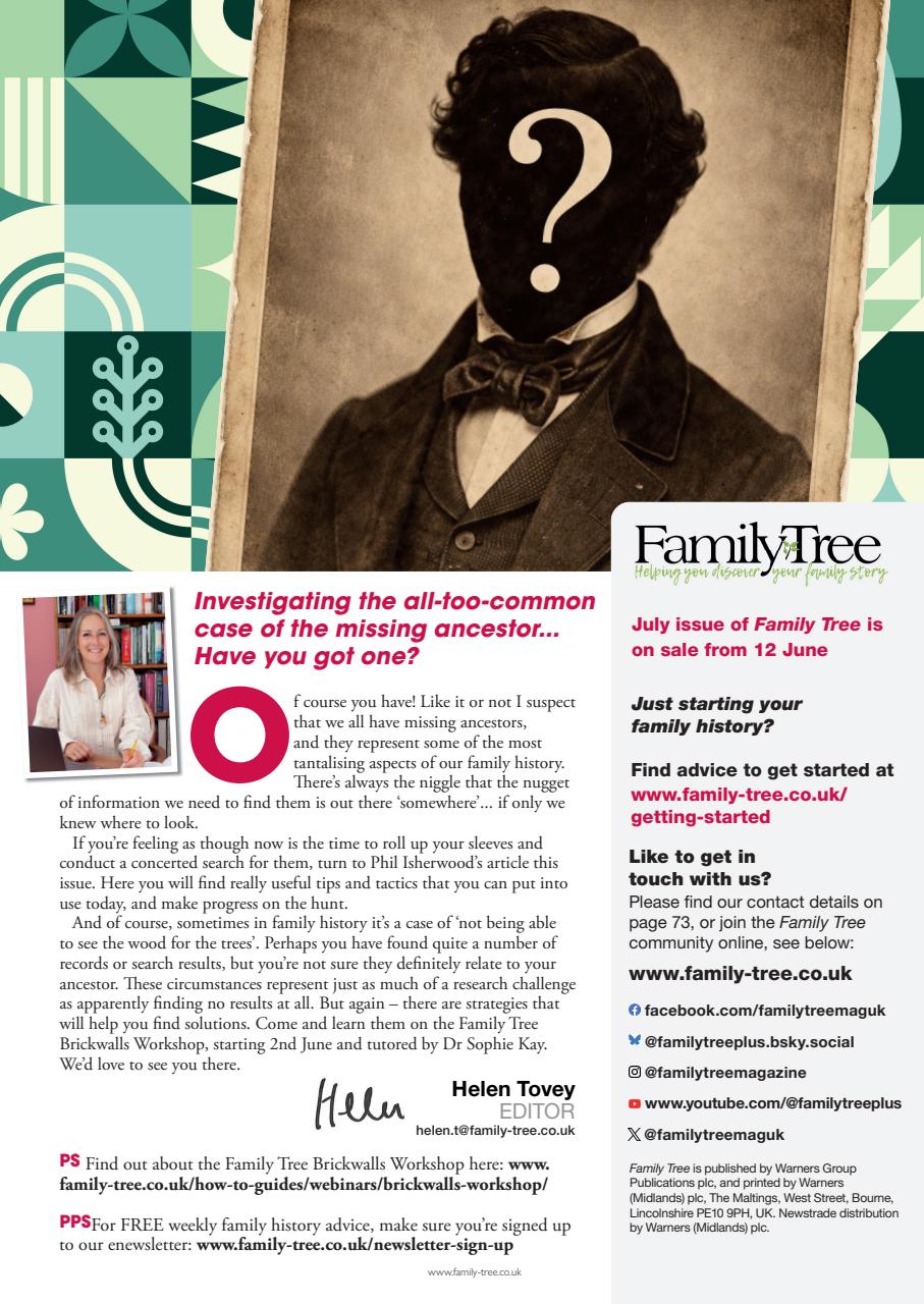 Family Tree Preview Pages