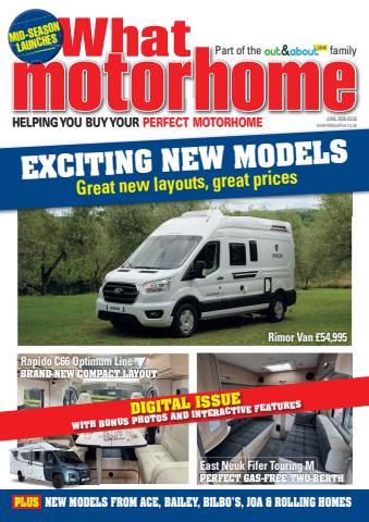 What Motorhome magazine issue What Motorhome June 2026 - exciting new mid-season models