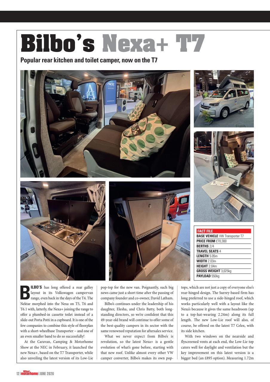 What Motorhome magazine Preview Pages