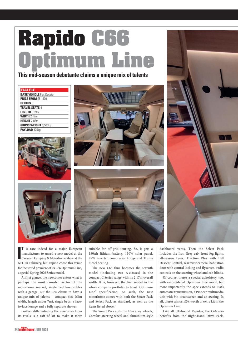 What Motorhome magazine Preview Pages
