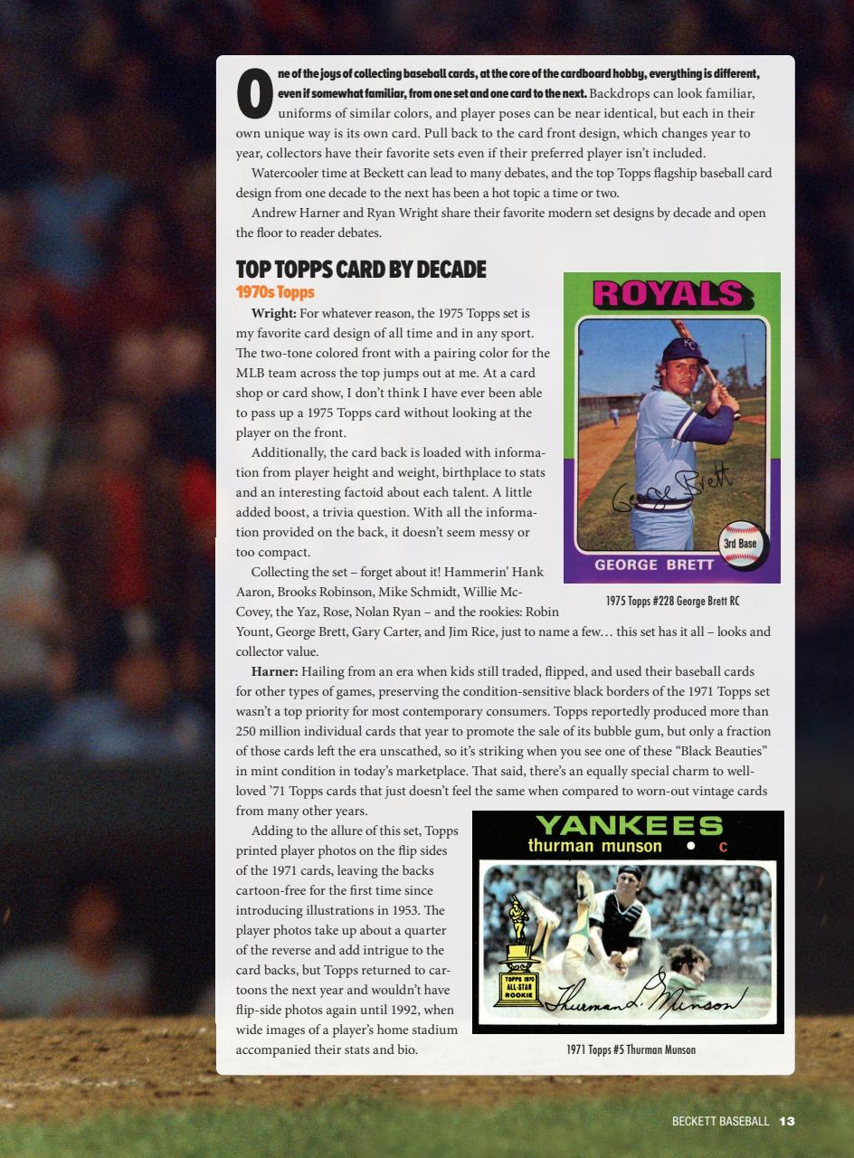 Beckett Baseball Magazine Preview Pages