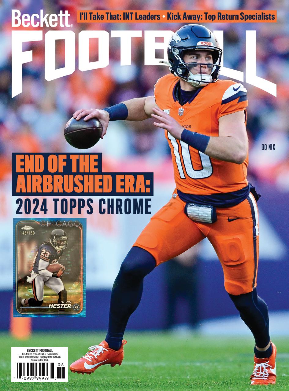 Beckett Football Magazine Preview Pages