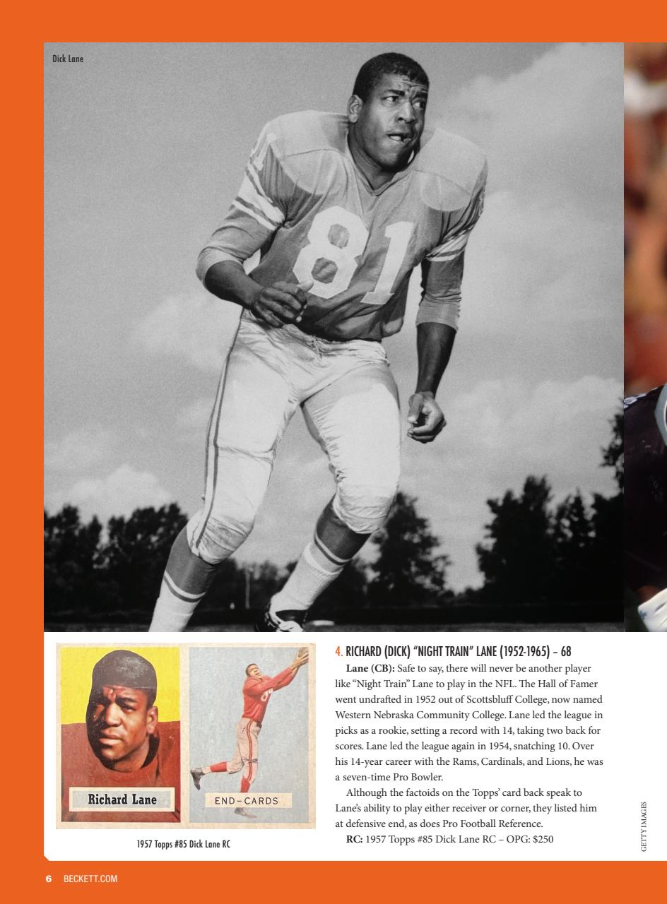 Beckett Football Magazine Preview Pages