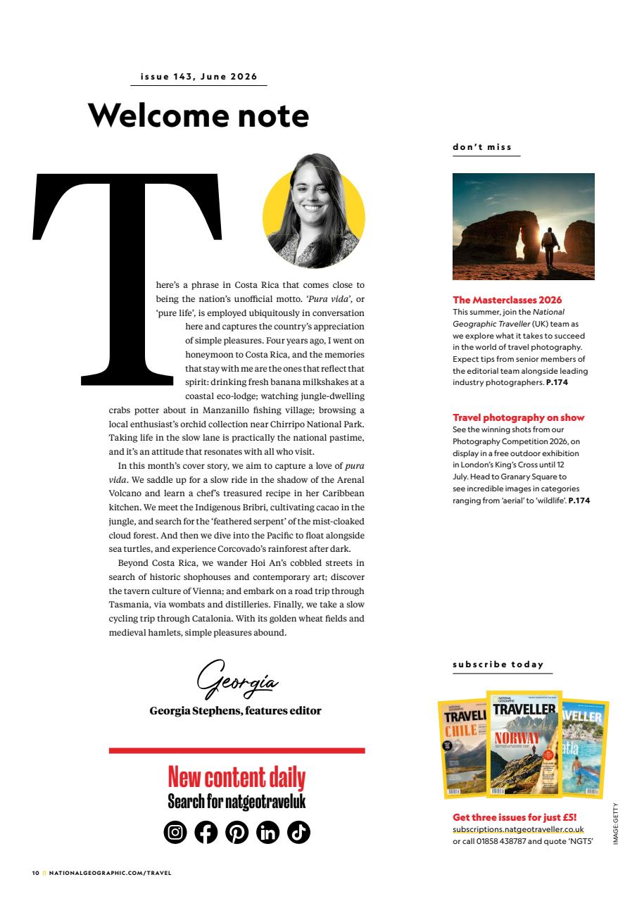 National Geographic Traveller UK Preview Pages