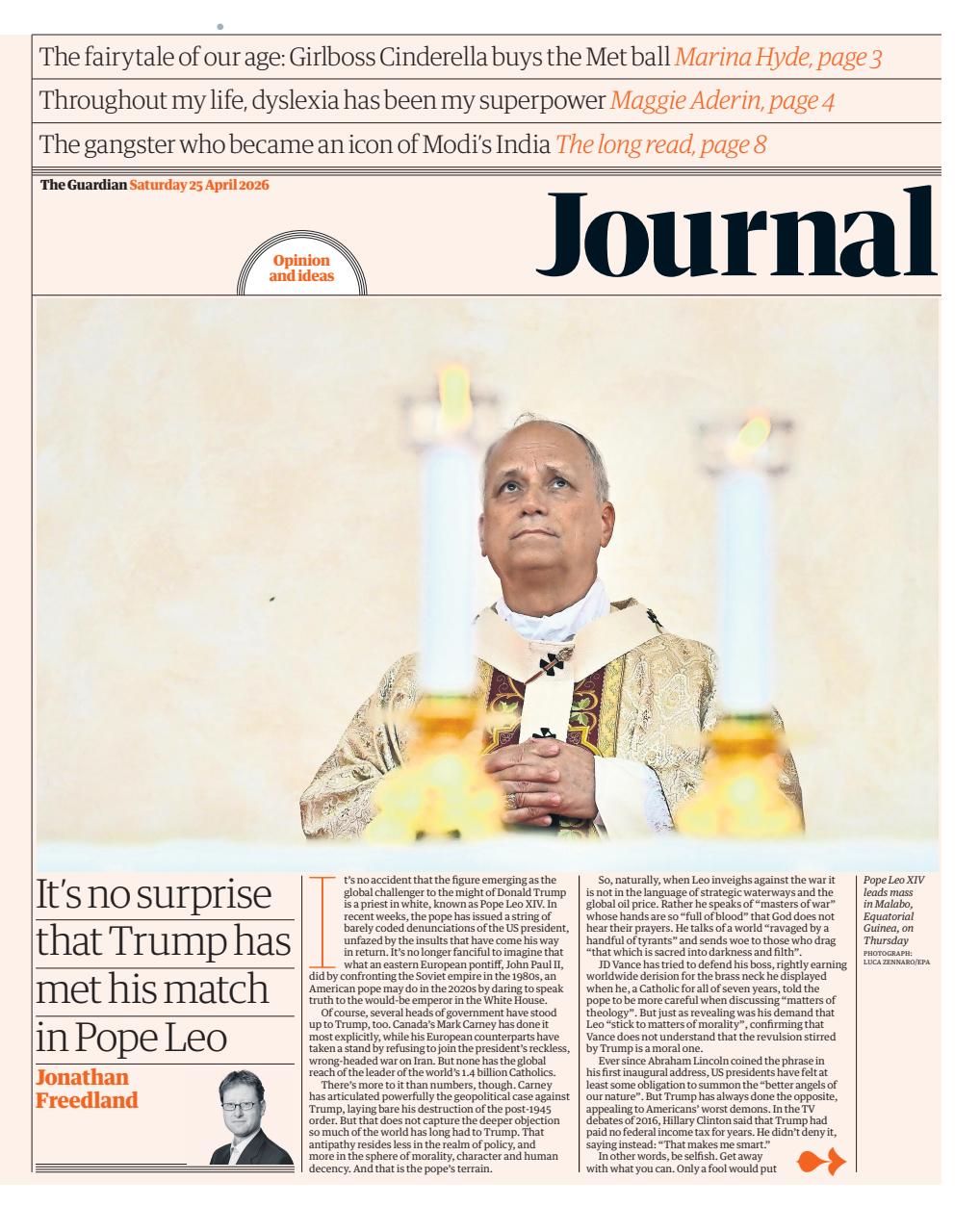 The Guardian Newspaper - Saturday, 25 April 2026 Back Issue