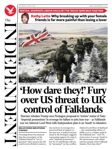 Saturday, 25 April 2026 issue Saturday, 25 April 2026