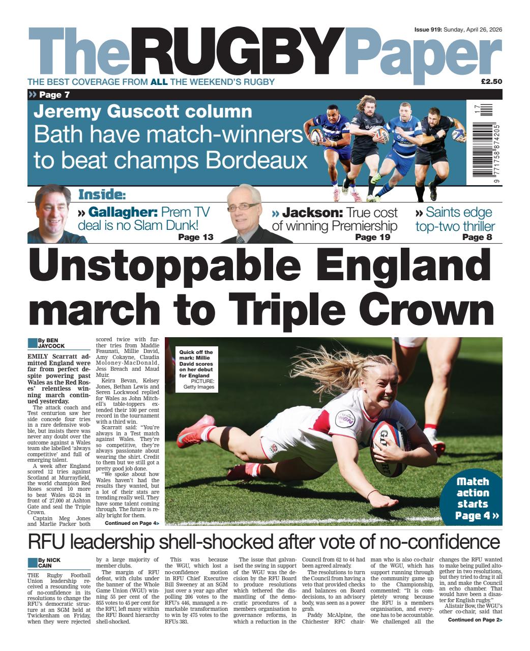 The Rugby Paper Preview Pages