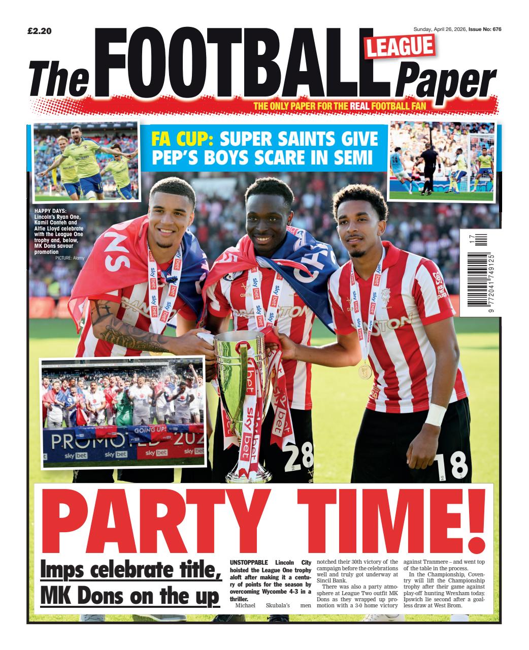 Football Magazine Examples The Football League Paper Magazine - 26th April 2026 Back Issue