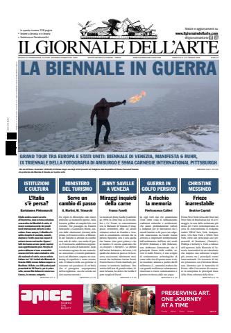 Il Giornale Dell’Arte issue maggio