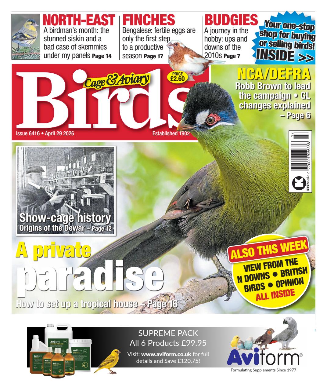Cage & Aviary Birds Preview Pages