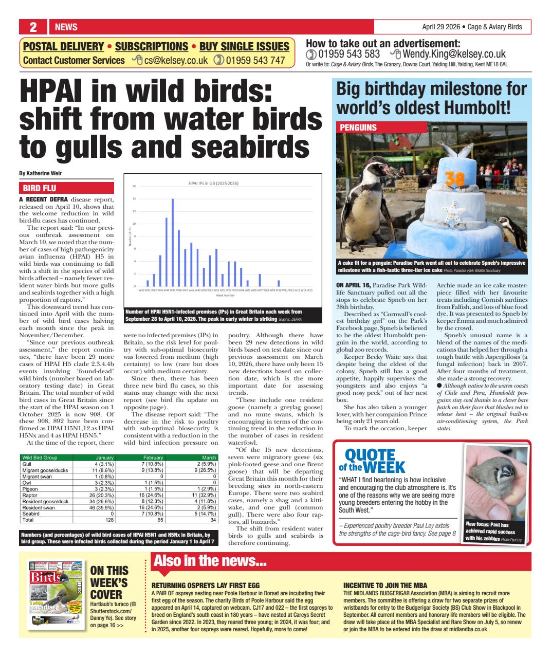 Cage & Aviary Birds Preview Pages