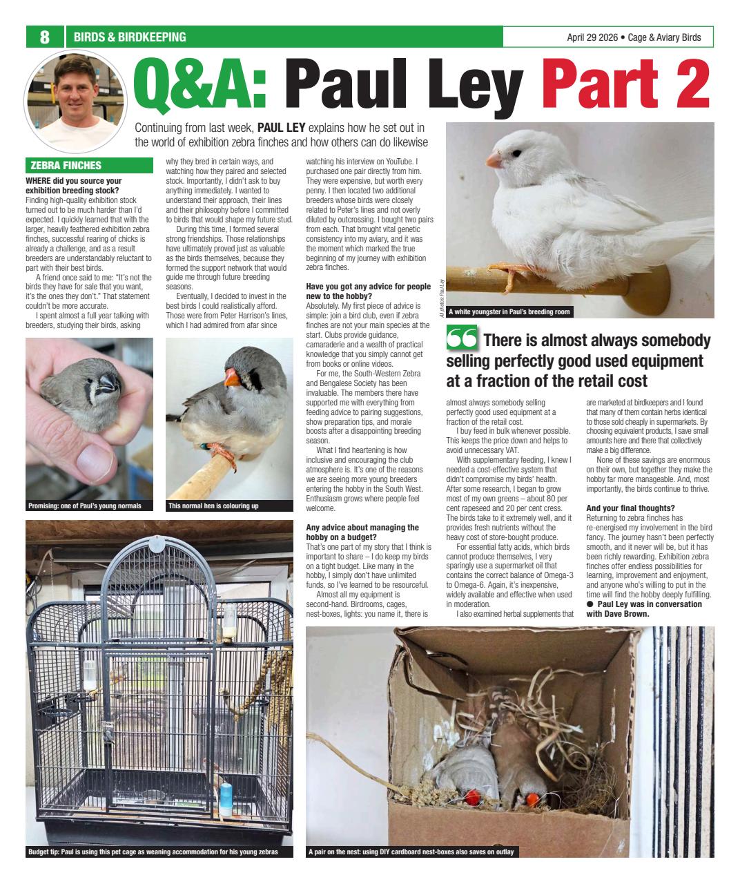 Cage & Aviary Birds Preview Pages