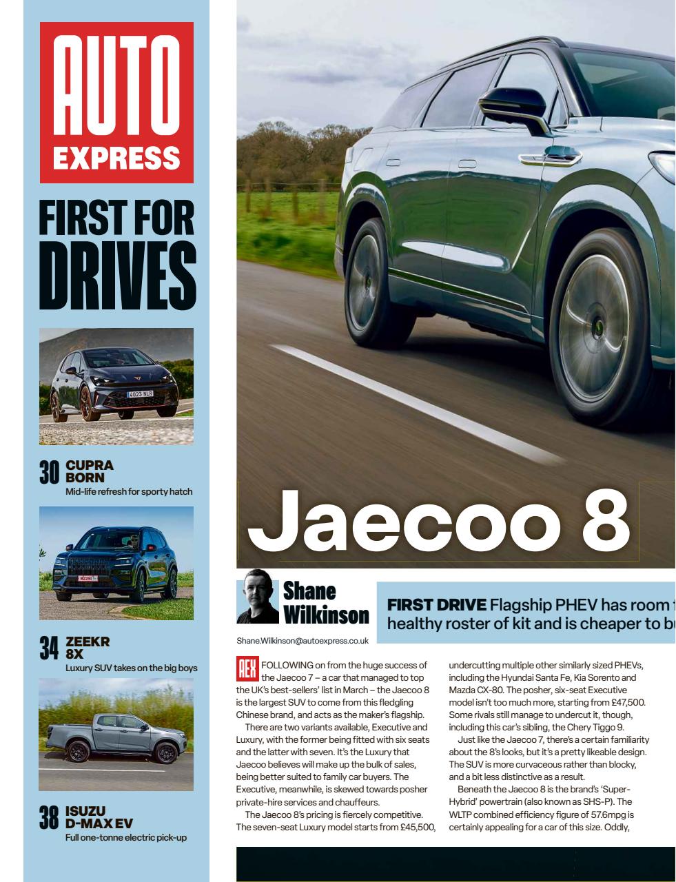 Auto Express Preview Pages