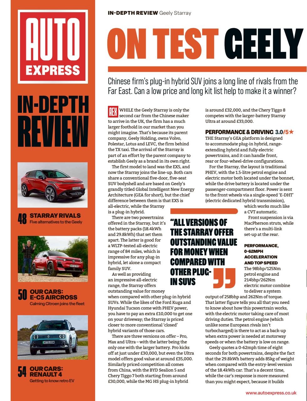 Auto Express Preview Pages
