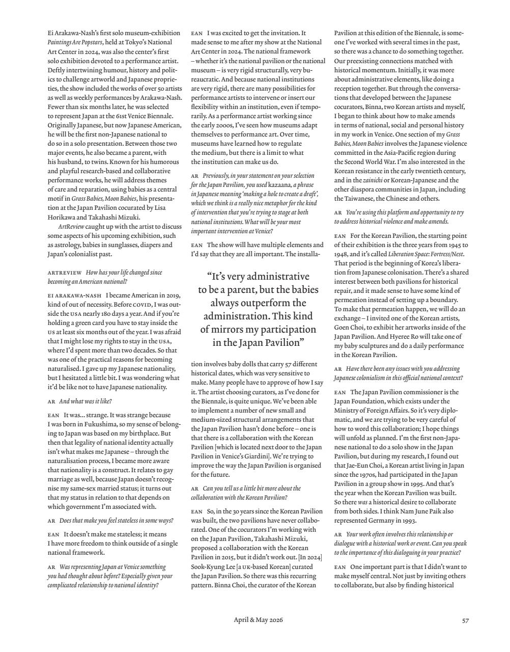 ArtReview Preview Pages