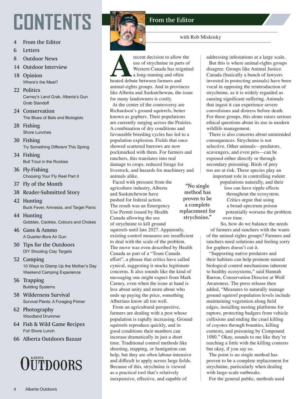 Alberta Outdoors Preview Pages