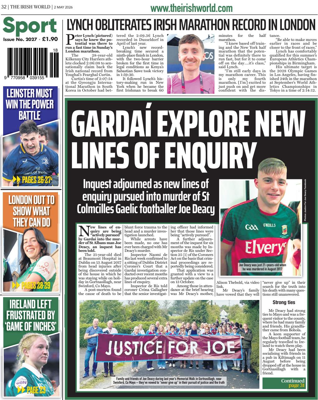 Irish World Preview Pages