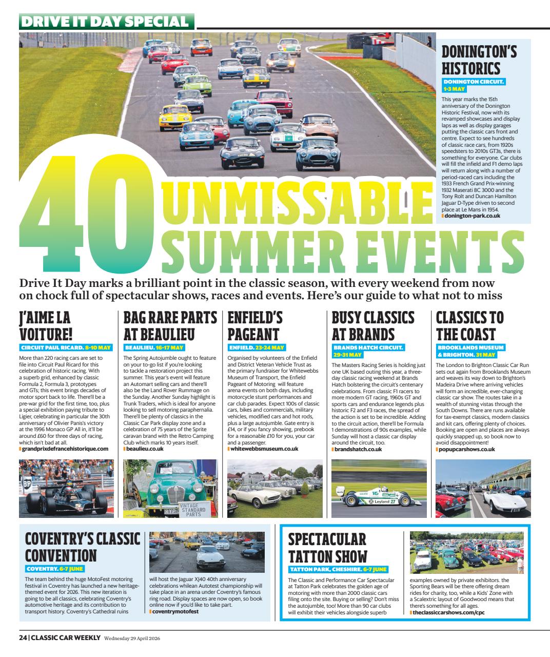 Classic Car Weekly Preview Pages