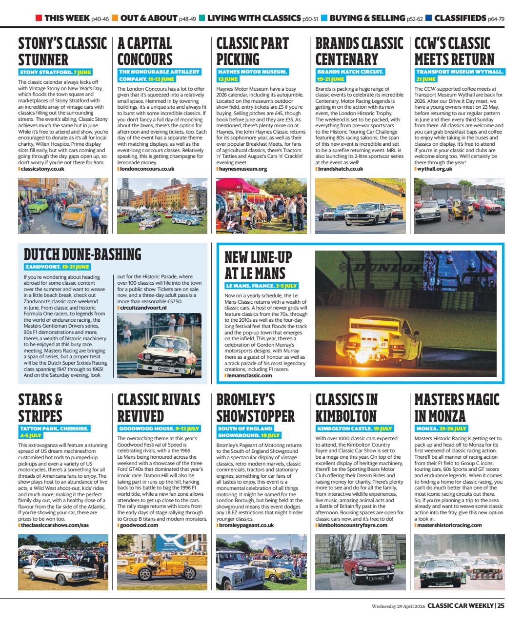 Classic Car Weekly Preview Pages
