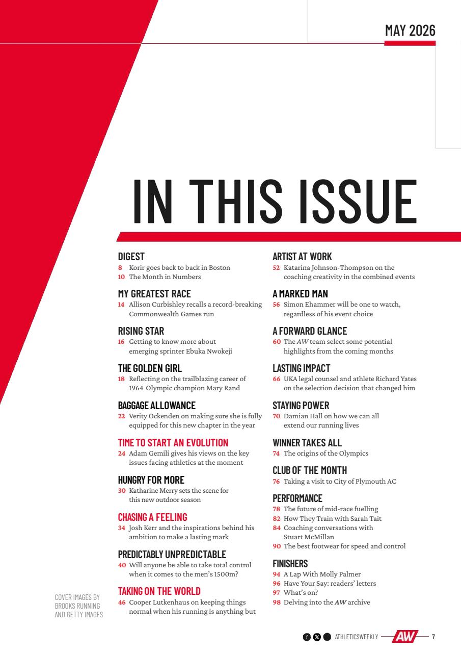 AW – Athletics Weekly Magazine Preview Pages