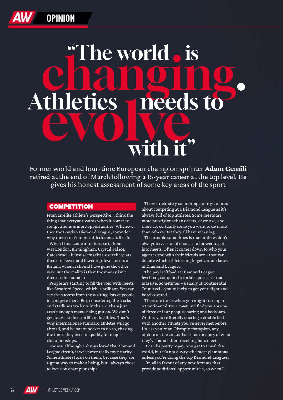 AW – Athletics Weekly Magazine Preview Pages