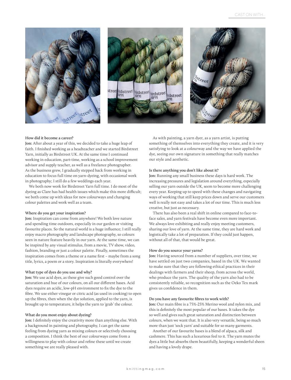 Knitting Preview Pages
