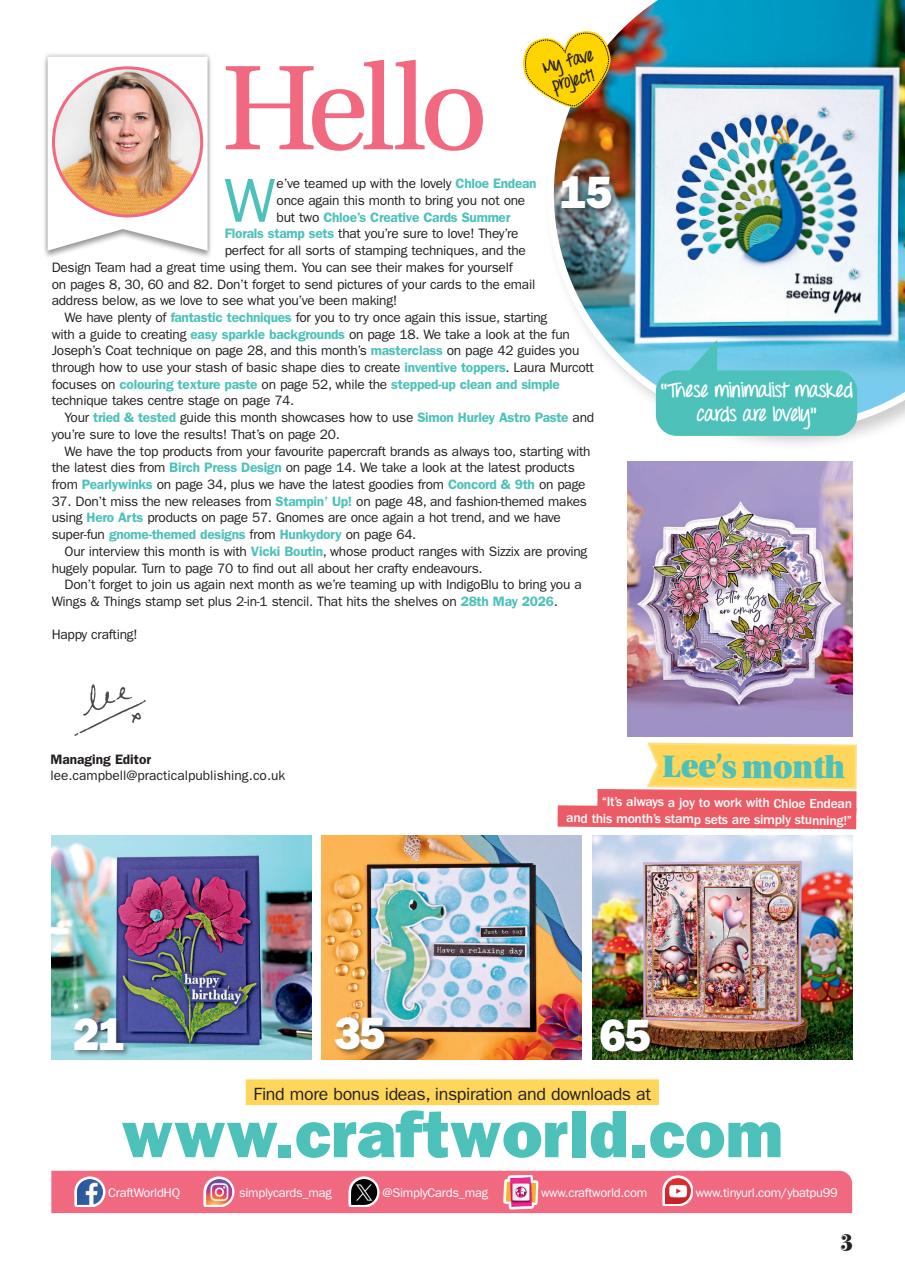 Simply Cards & Papercraft Preview Pages