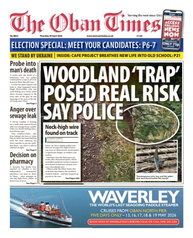 The Oban Times & Lochaber Times issue Thursday, April 30, 2026