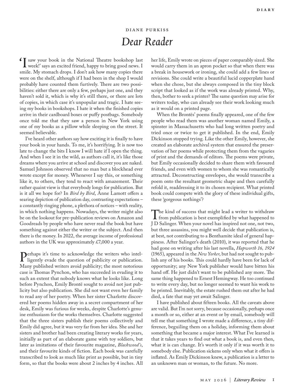 Literary Review Preview Pages