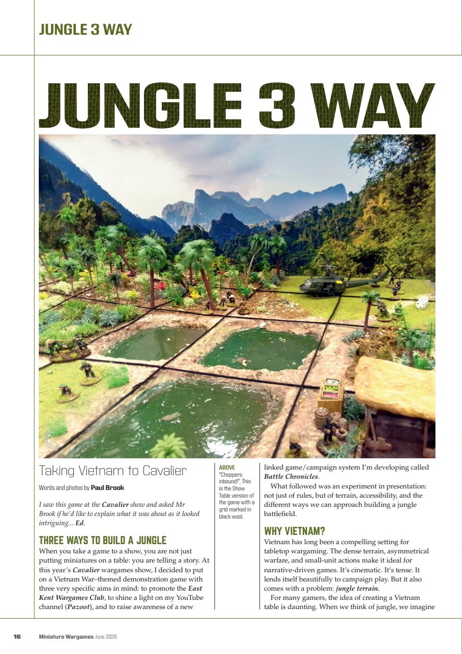 Miniature Wargames Preview Pages