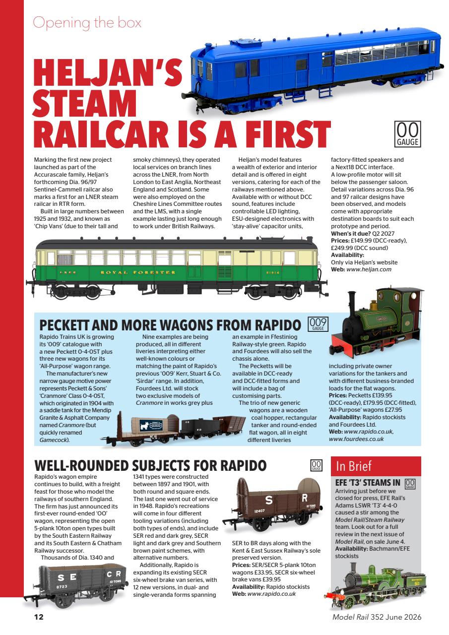 Model Rail Preview Pages