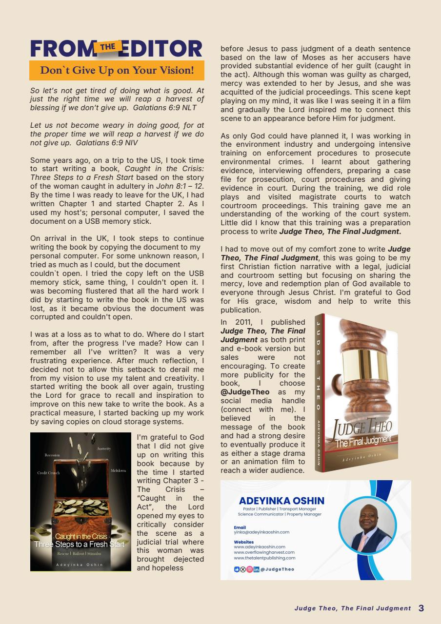 The Talent Publishing Preview Pages