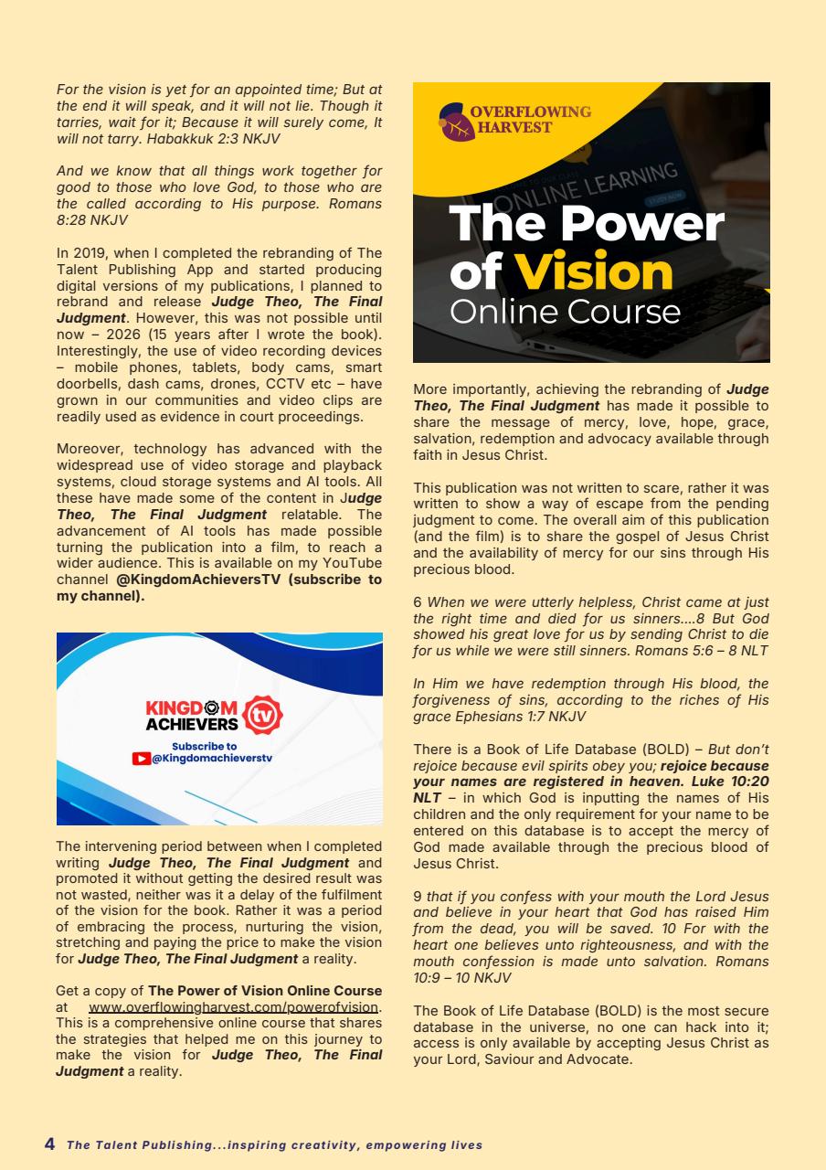 The Talent Publishing Preview Pages