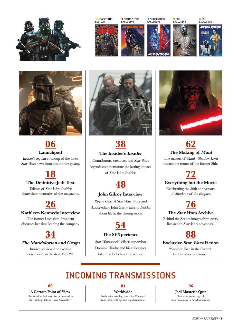 Star Wars Insider Preview Pages