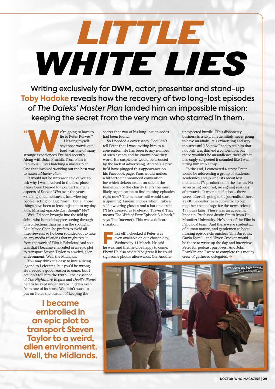 Doctor Who Magazine Preview Pages