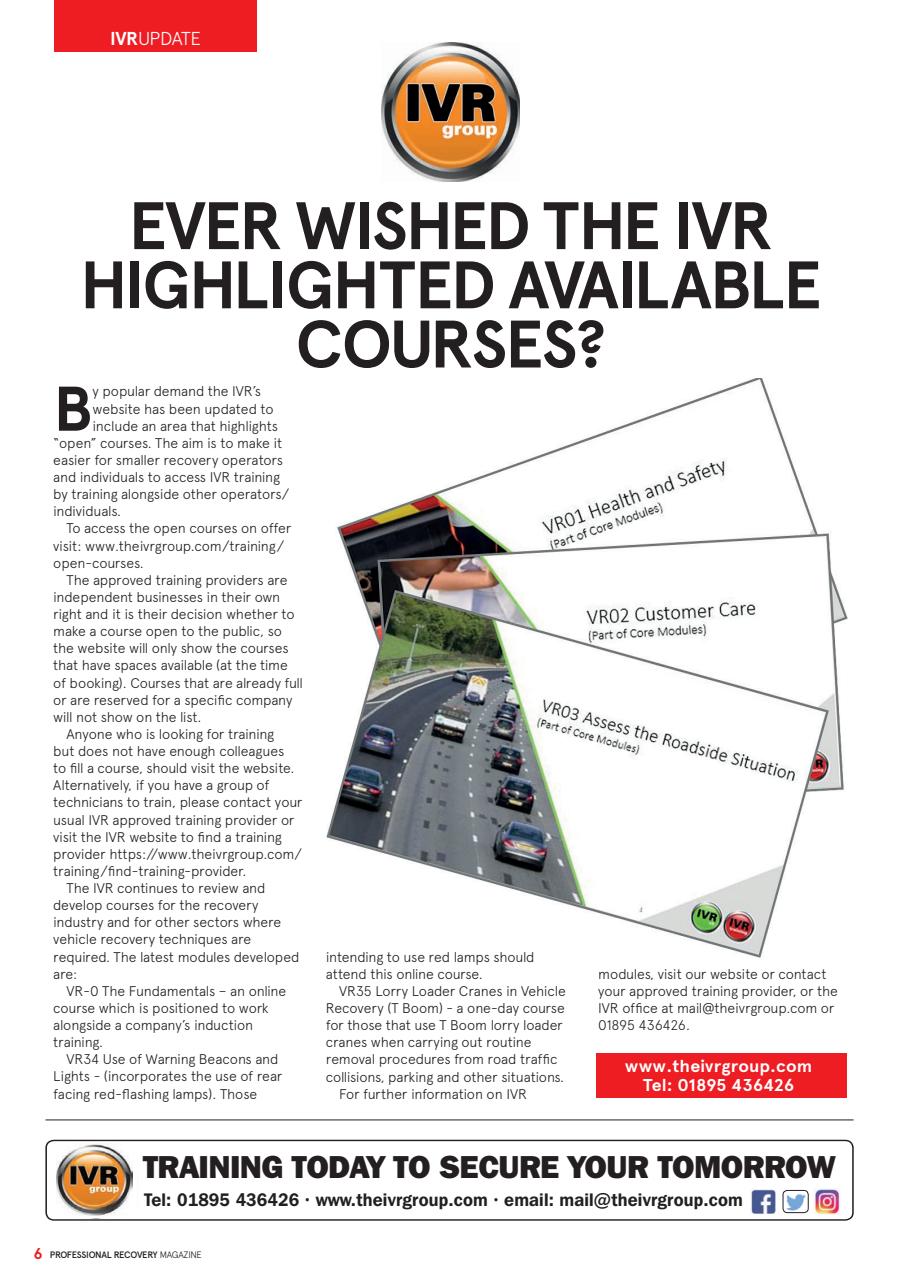 Professional Recovery Magazine Preview Pages